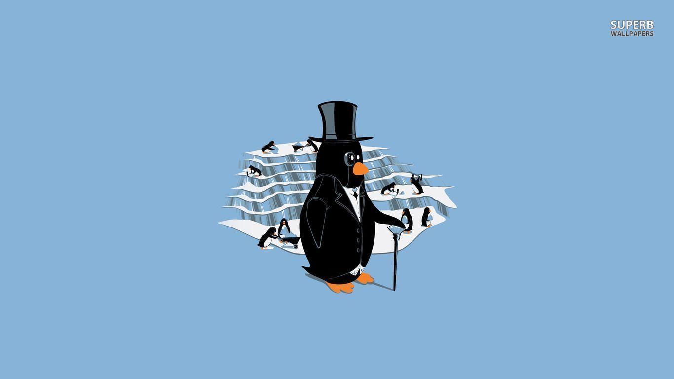 Classy penguin wallpaper Art wallpaper - #
