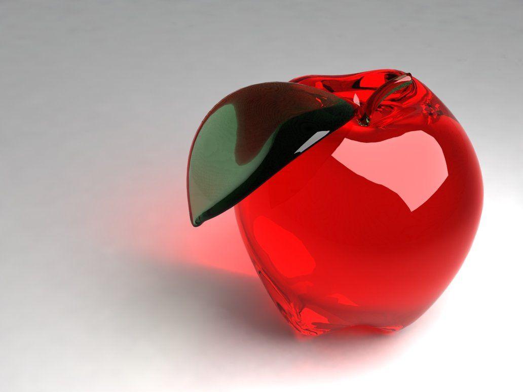 Glass Apple By The Crimson Shoe