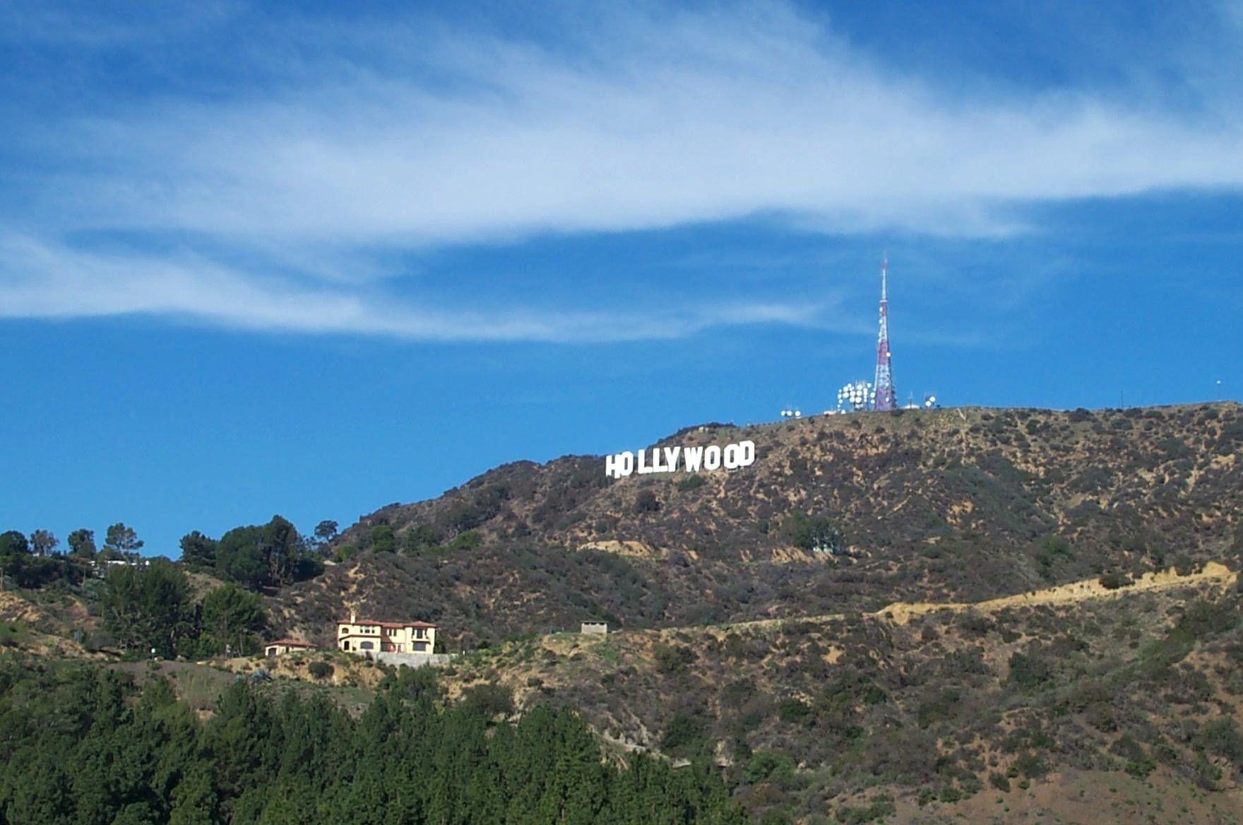 image For > Hollywood Sign Night Wallpaper