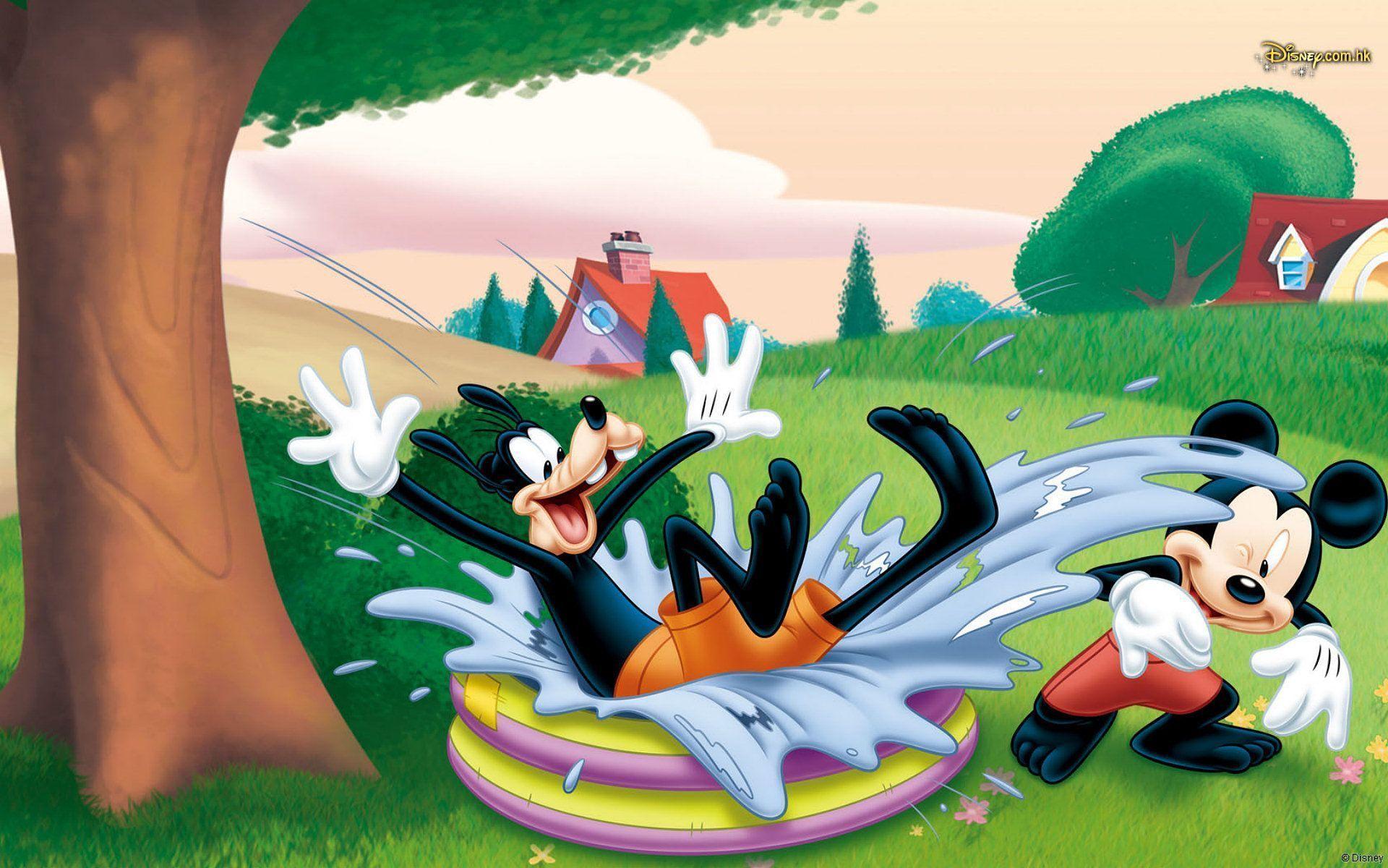 Mickey & Goofy Computer Wallpaper, Desktop Background 1920x1200