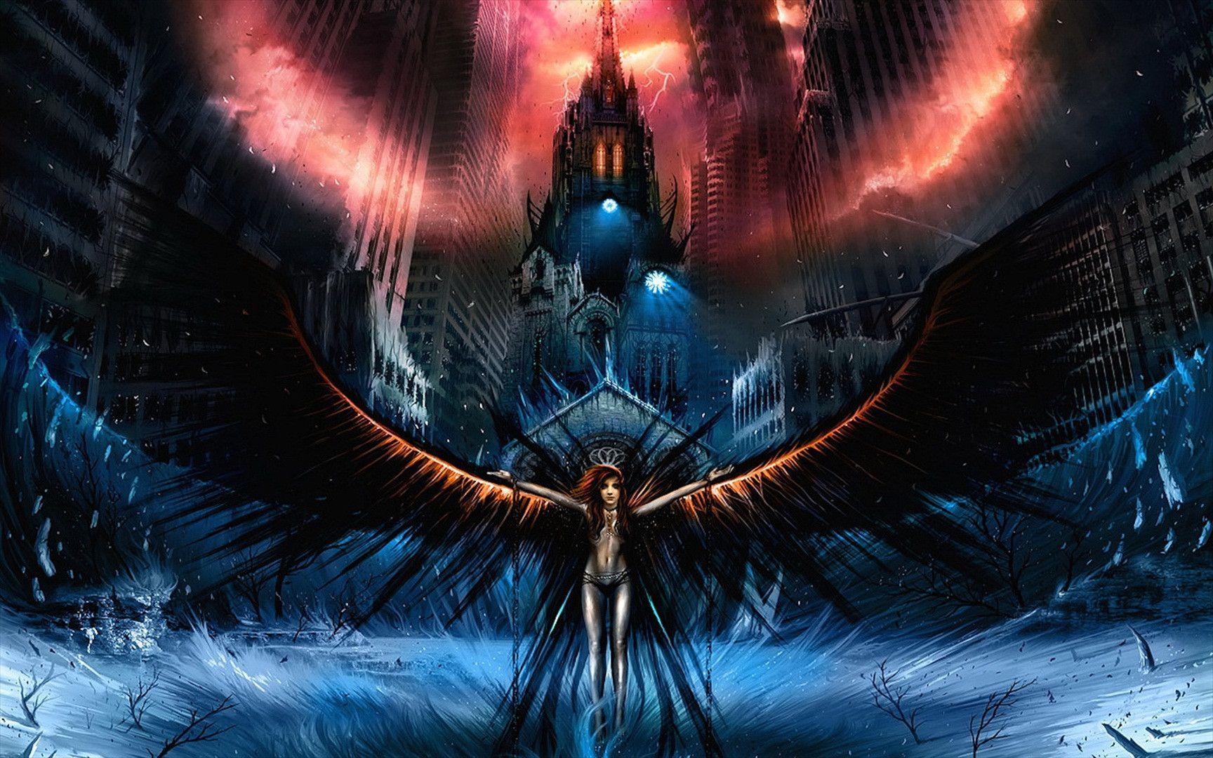 The Dark Angel Come Zexon Bvb Gothic Anime wallpaper #