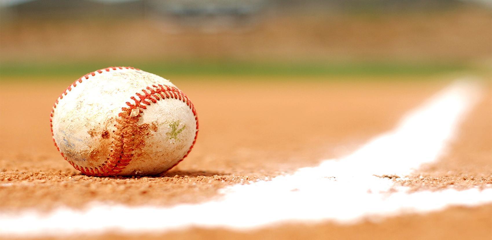 Baseball Background Alonely Ball on Darknes, Sports Wallpaper, HD