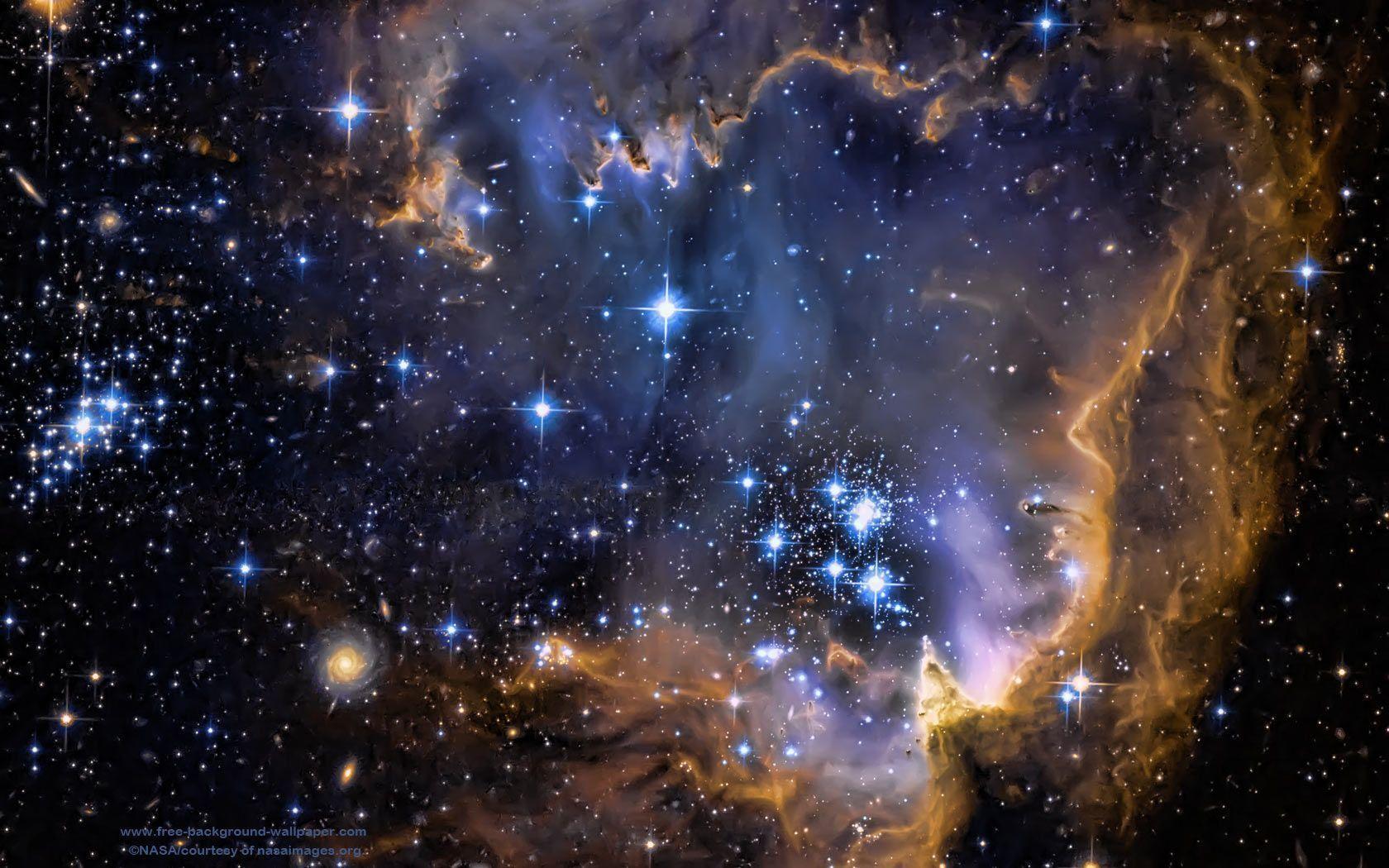 Galaxy Infant Stars Stars Background