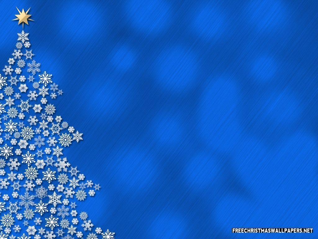 Stylish Blue Christmas Wallpaper