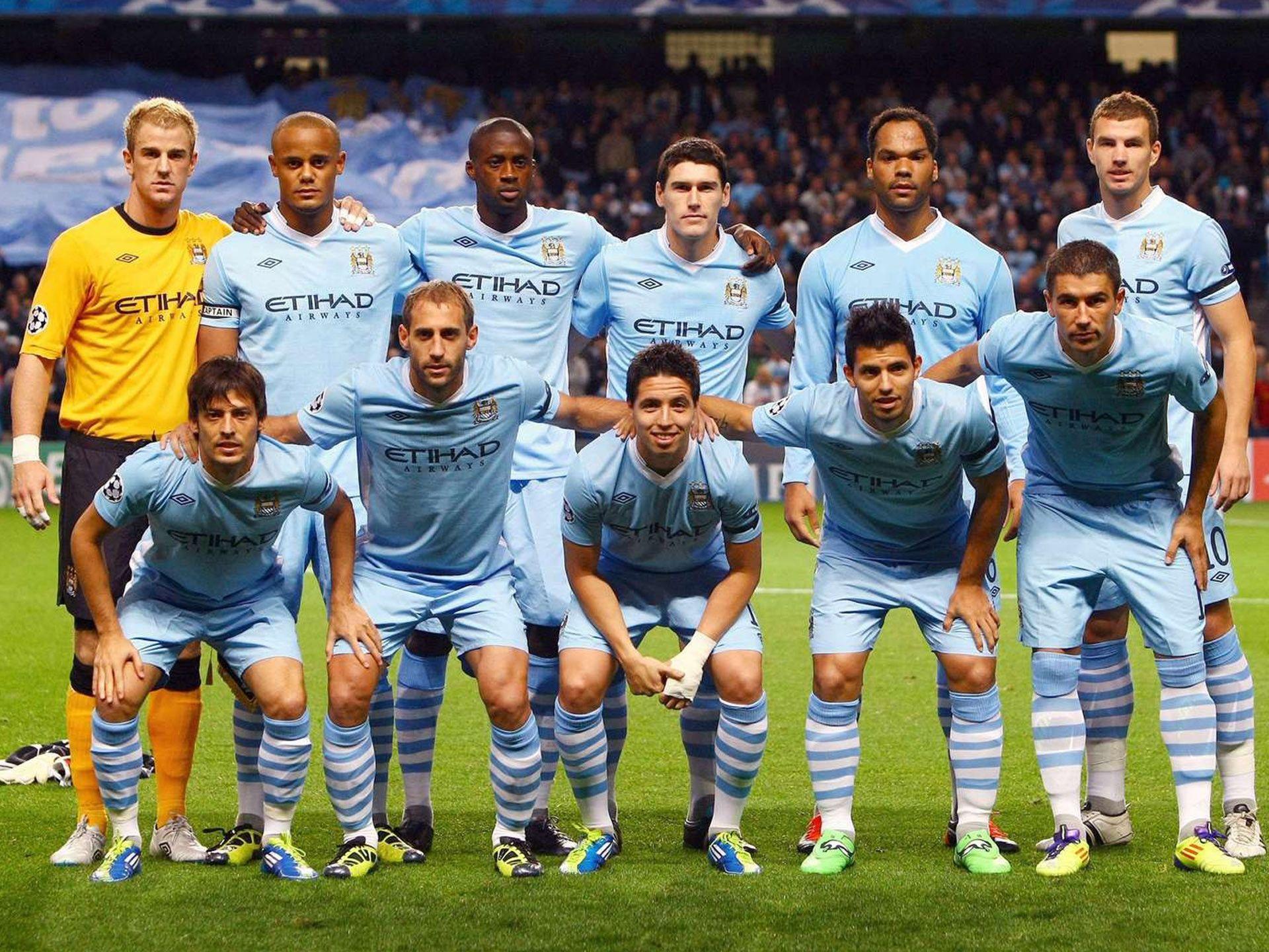 Manchester City Football team Wallpaper background