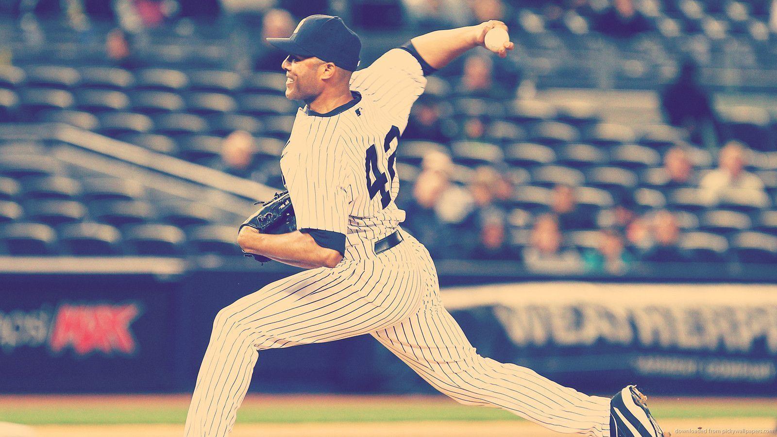 Download 1600x900 Mariano Rivera Pitching Stance Wallpaper