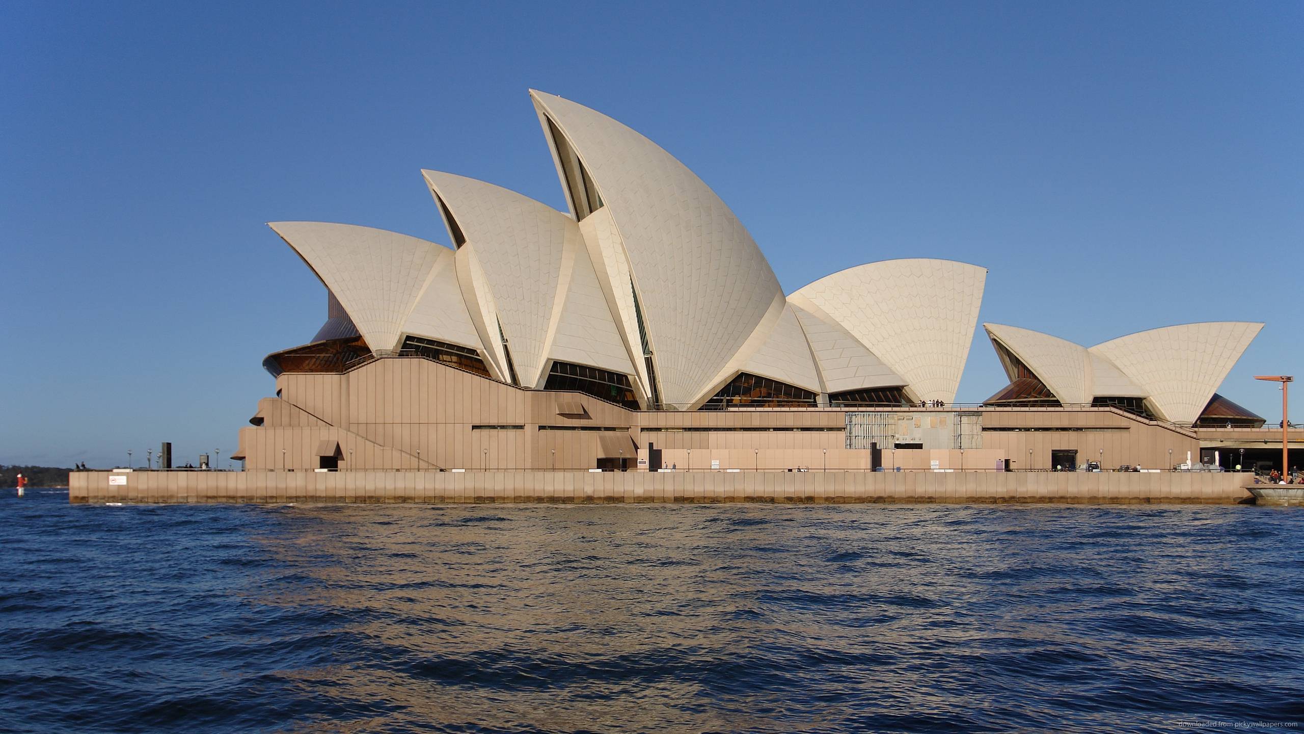 Download 2560x1440 Sydney Opera House Side View Wallpaper