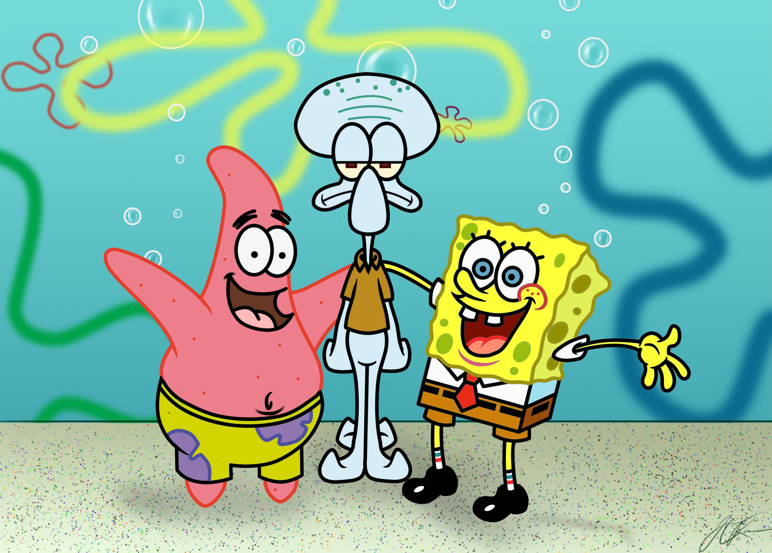 SpongeBob Squarepants and Friends Wallpaper HD For Android