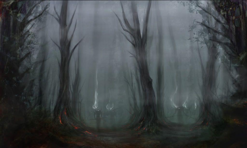 Cool Gothic Wallpaper Haunted Forest. HD Desktop