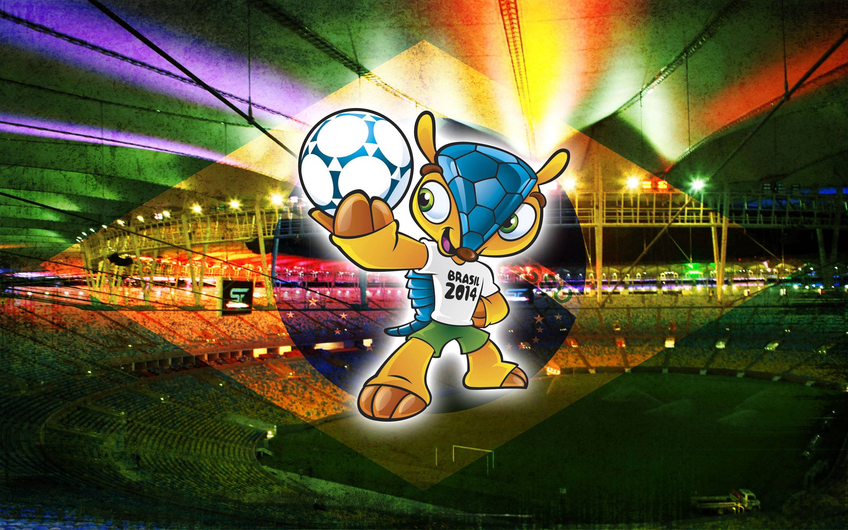 Fuleco The Armadillo 2014 World Cup Mascot Wallpaper Wide or HD
