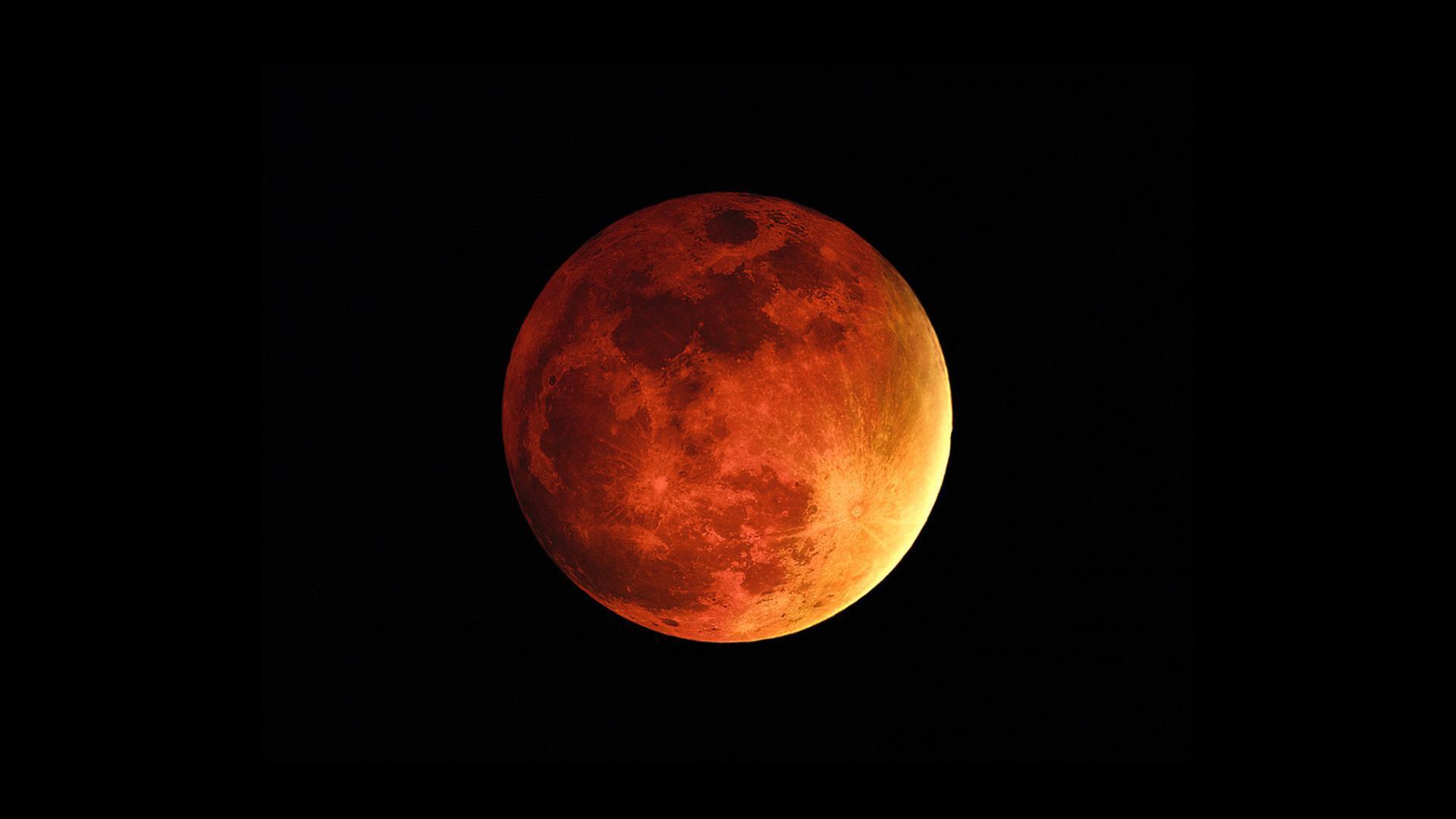 Red Moon Wallpaper Wide or HD
