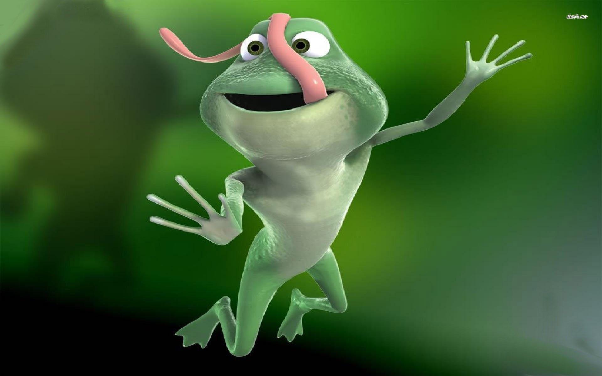 Funny frog wallpaper 1920x1200 px - Funny frog wallpaper