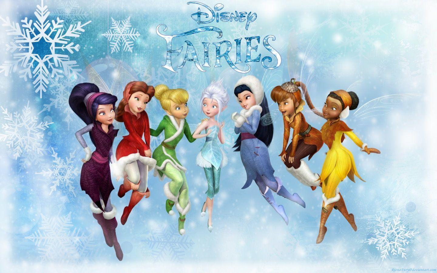 Winter Fairies Fairies Wallpaper
