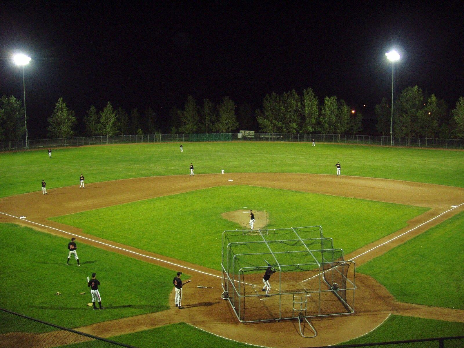 Baseball Field Background At Night Full HD Download Baseball