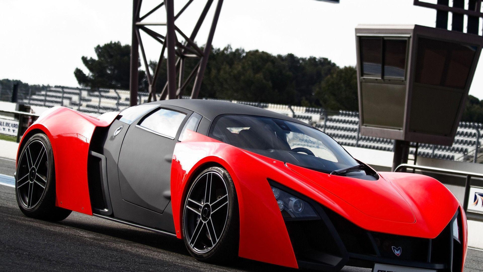 Red Sports Car Marussia