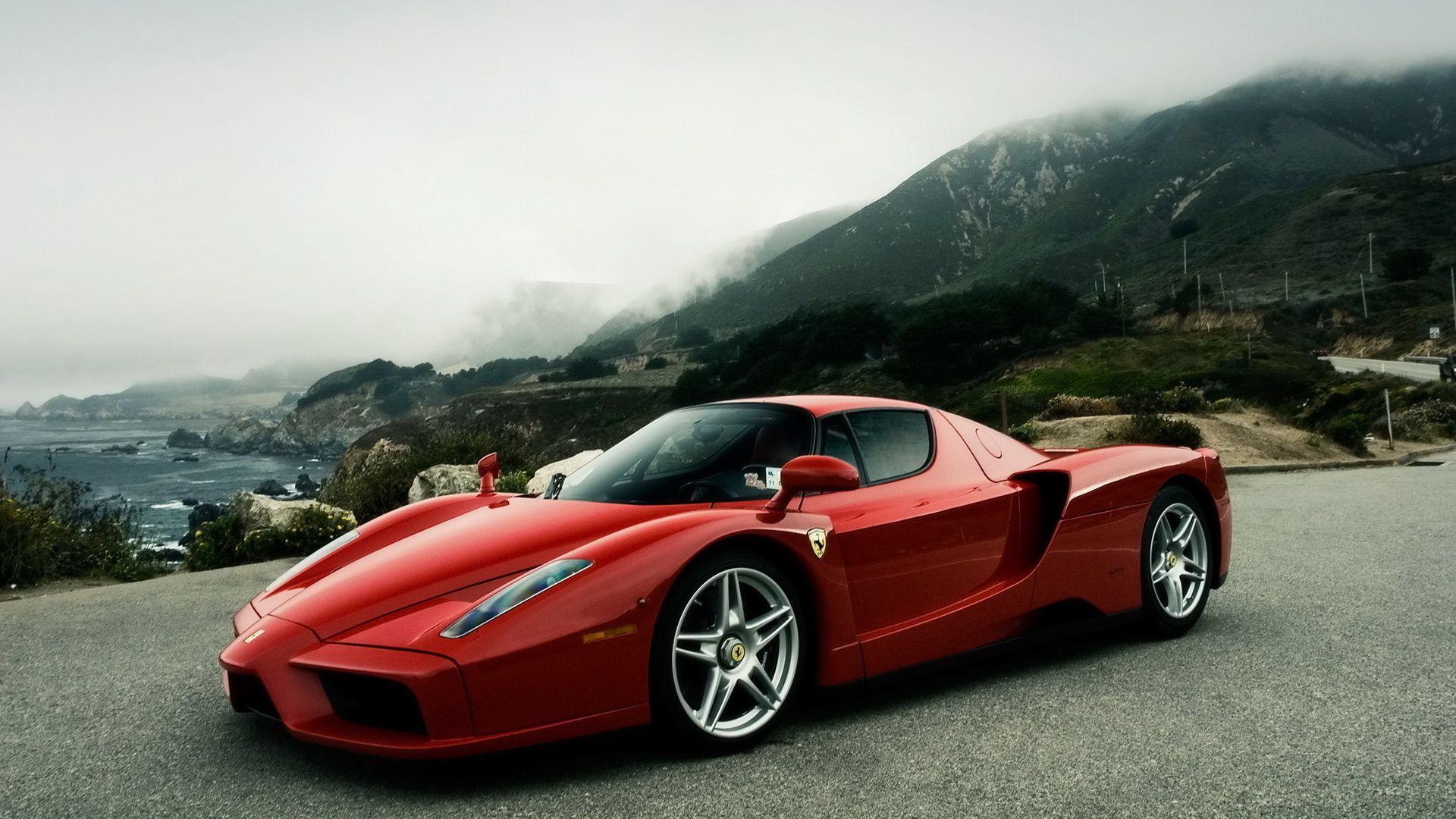 Ferrari Wallpaper enzo fog ferrari red car auto sports the