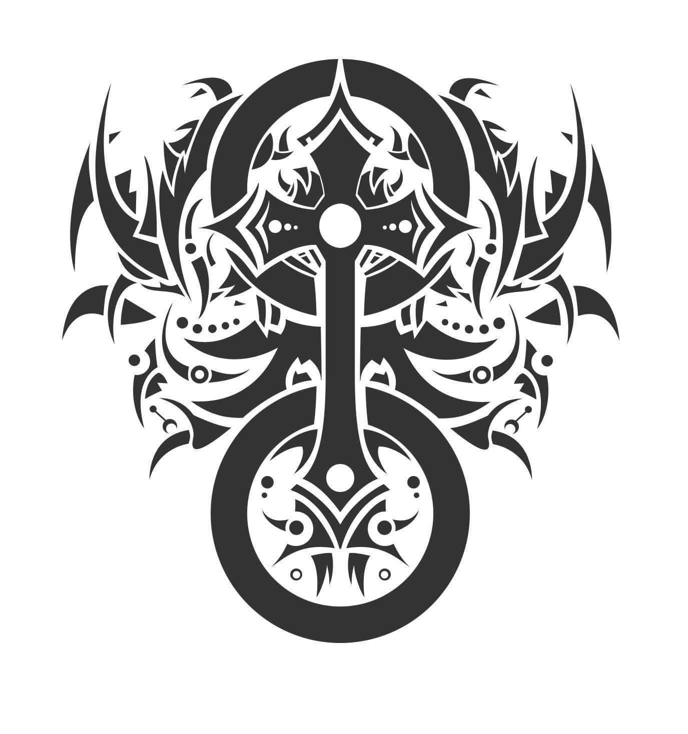 celtic cross tattoo style