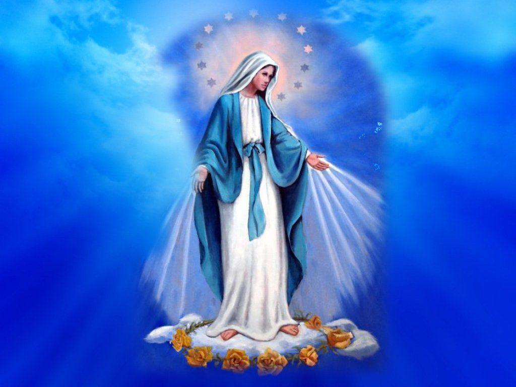 Virgin Mary Christ Christianity Jesus Mother Wallpaper With 1024x768