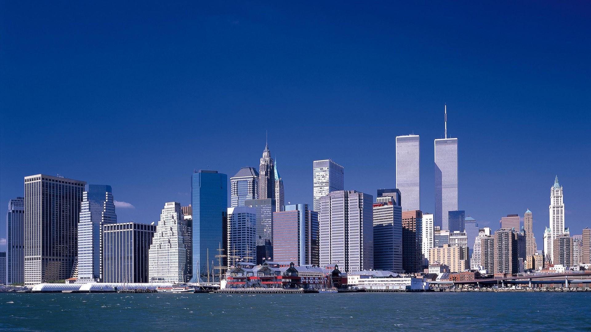 Wallpaper of the twin towers in New York Picture 1920x1080 1080p