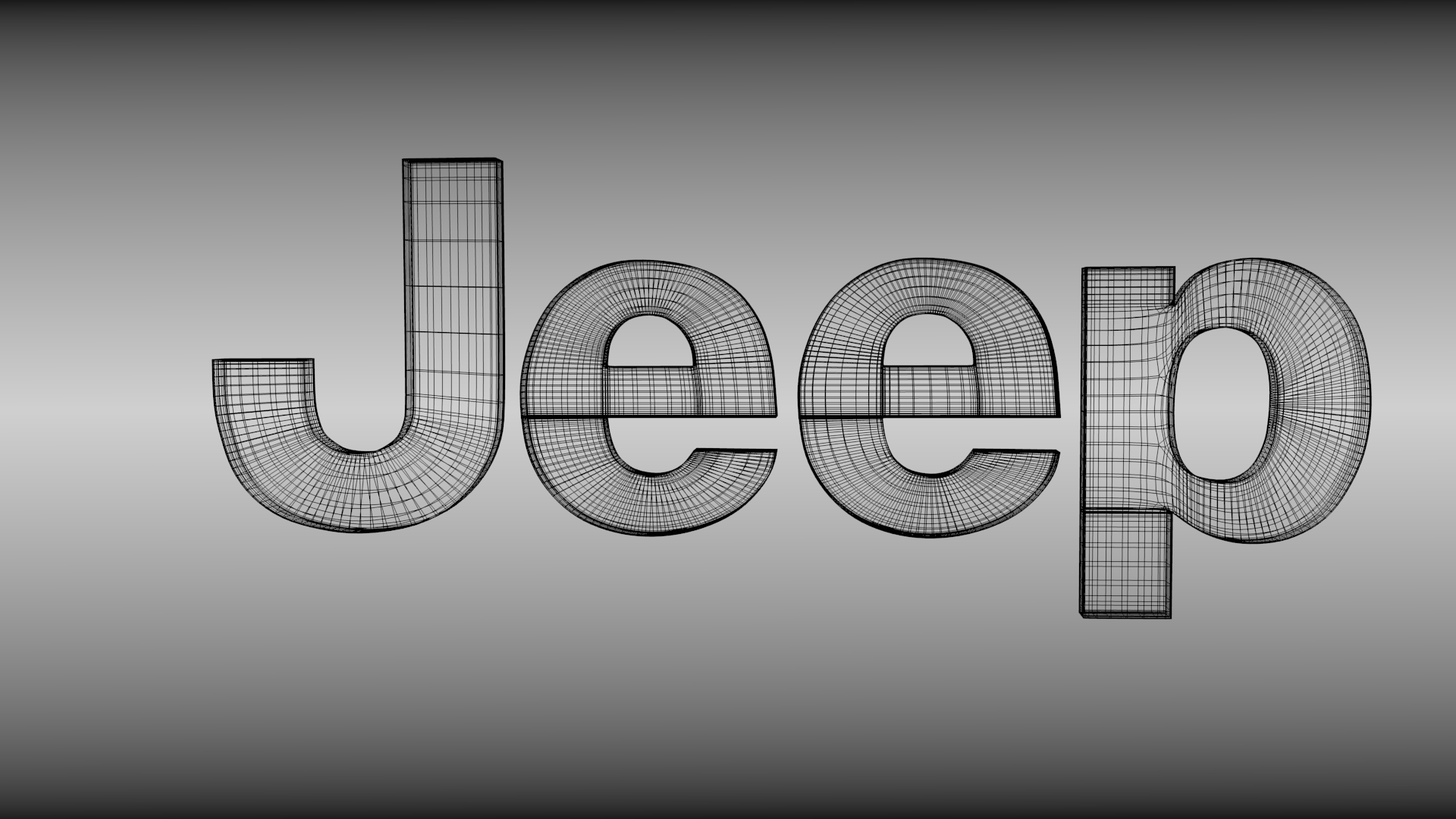 Jeep logo 3D Model .obj .blend