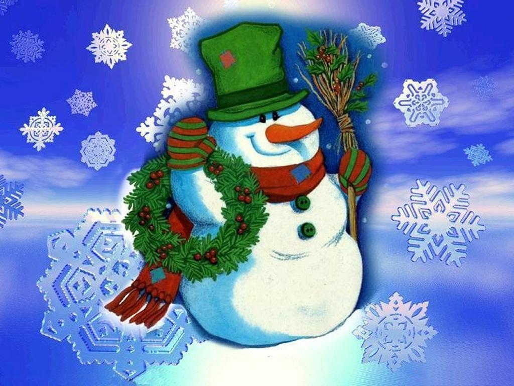 Wallpaper Frosty The Snowman 1024x768 PC, Laptop or mobile cell