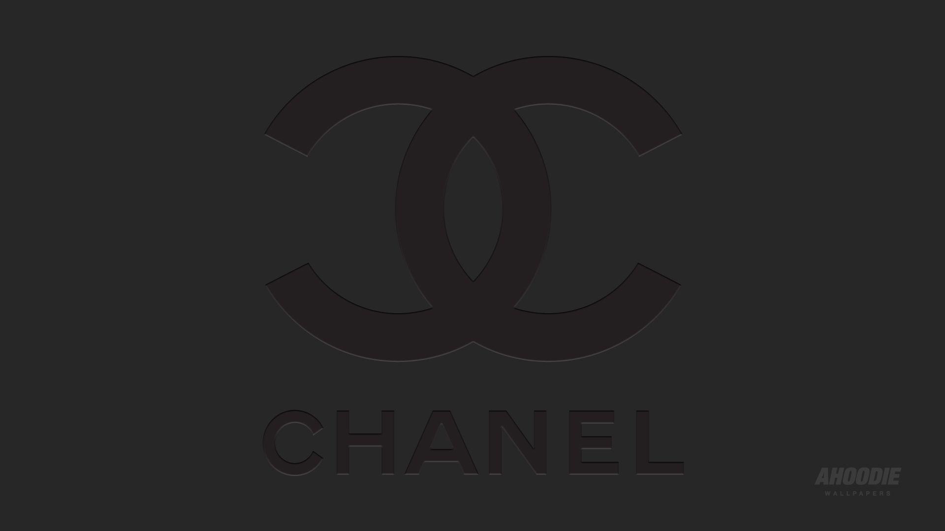 Wallpaper For > Chanel Logo Wallpaper Black