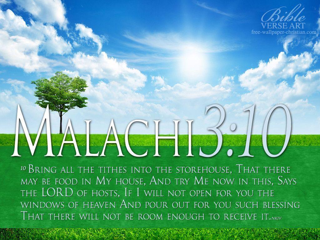 Malachi 3:10 HD Spring Scene Wallpaper