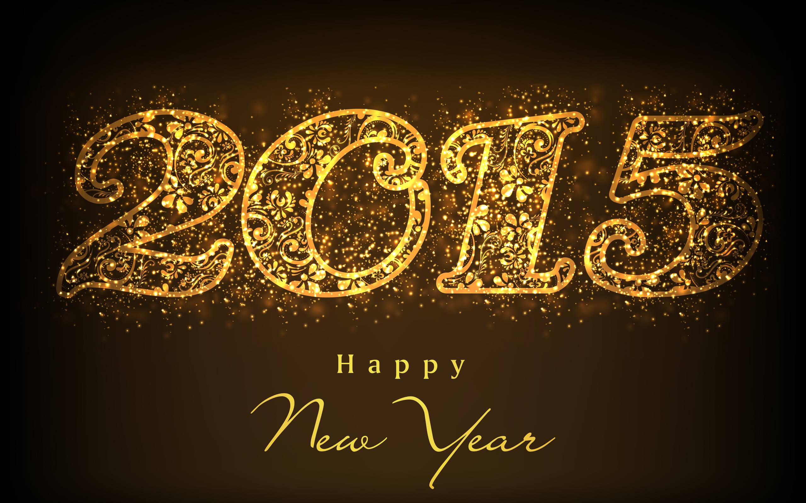 Happy New Year 2015 Artwork Wallpaper Wide or HD. Holidays