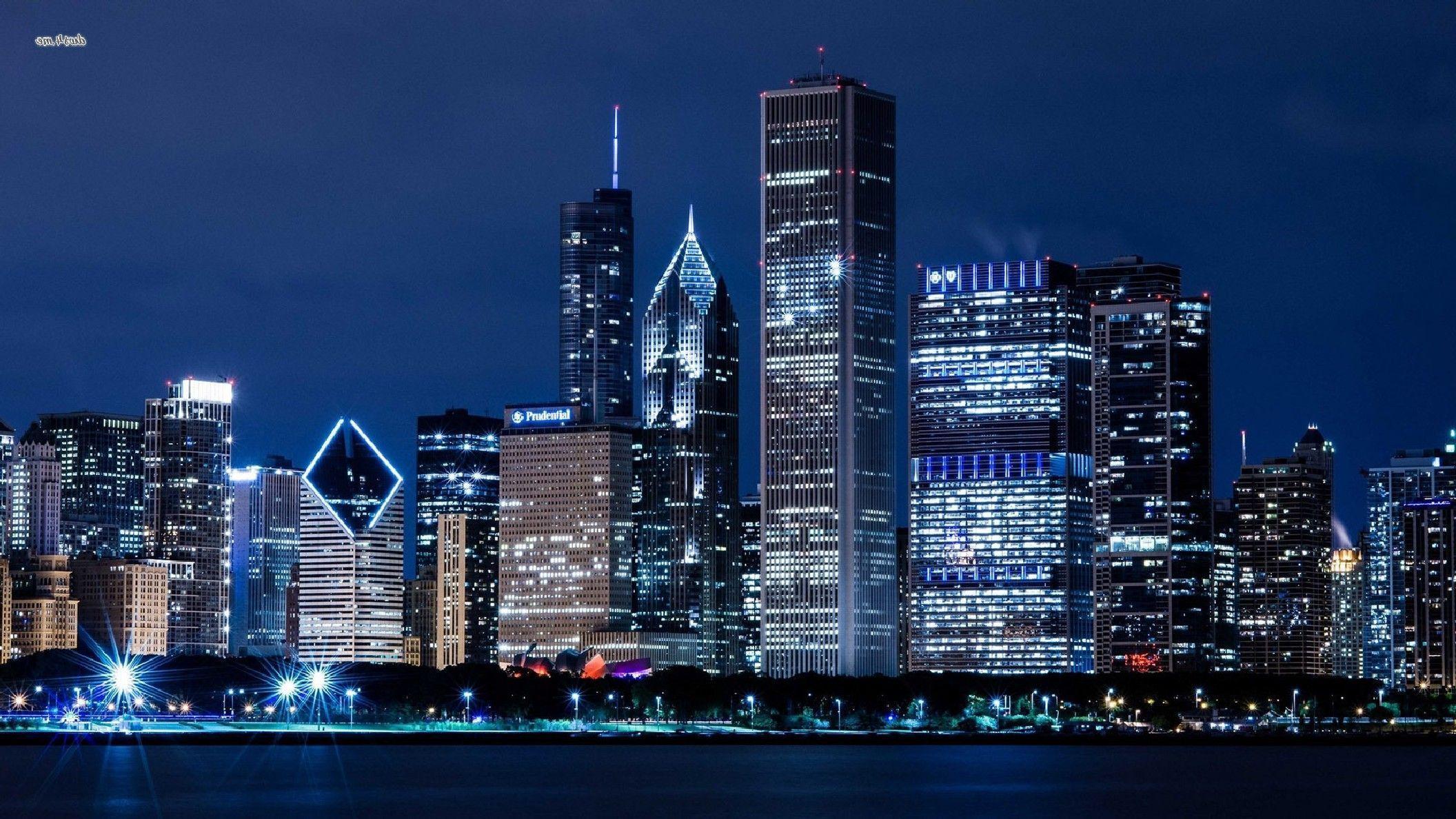 Chicago Skyline Free Desktop City Wallpaper. gadaikansaja