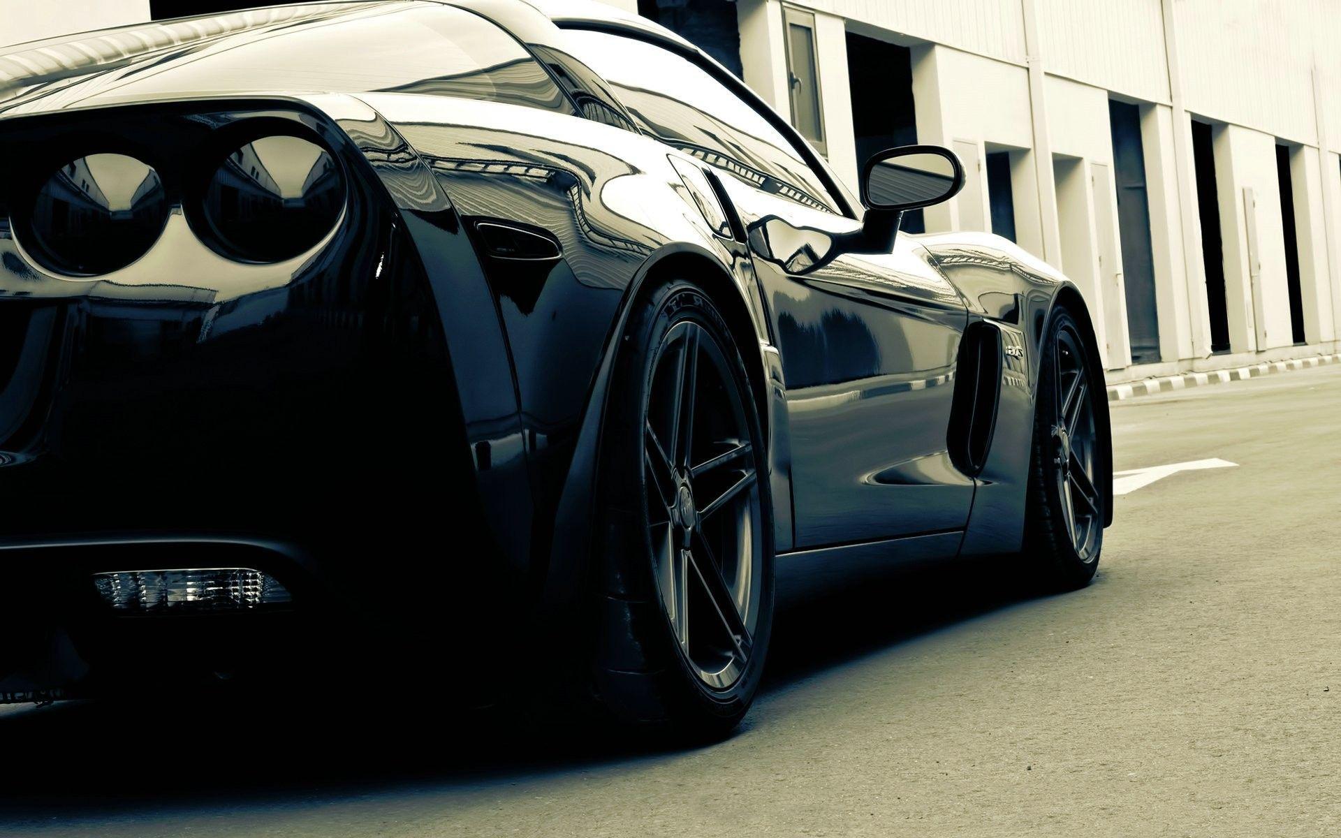 Free Corvette All Black Wallpaper, Free Corvette All Black HD