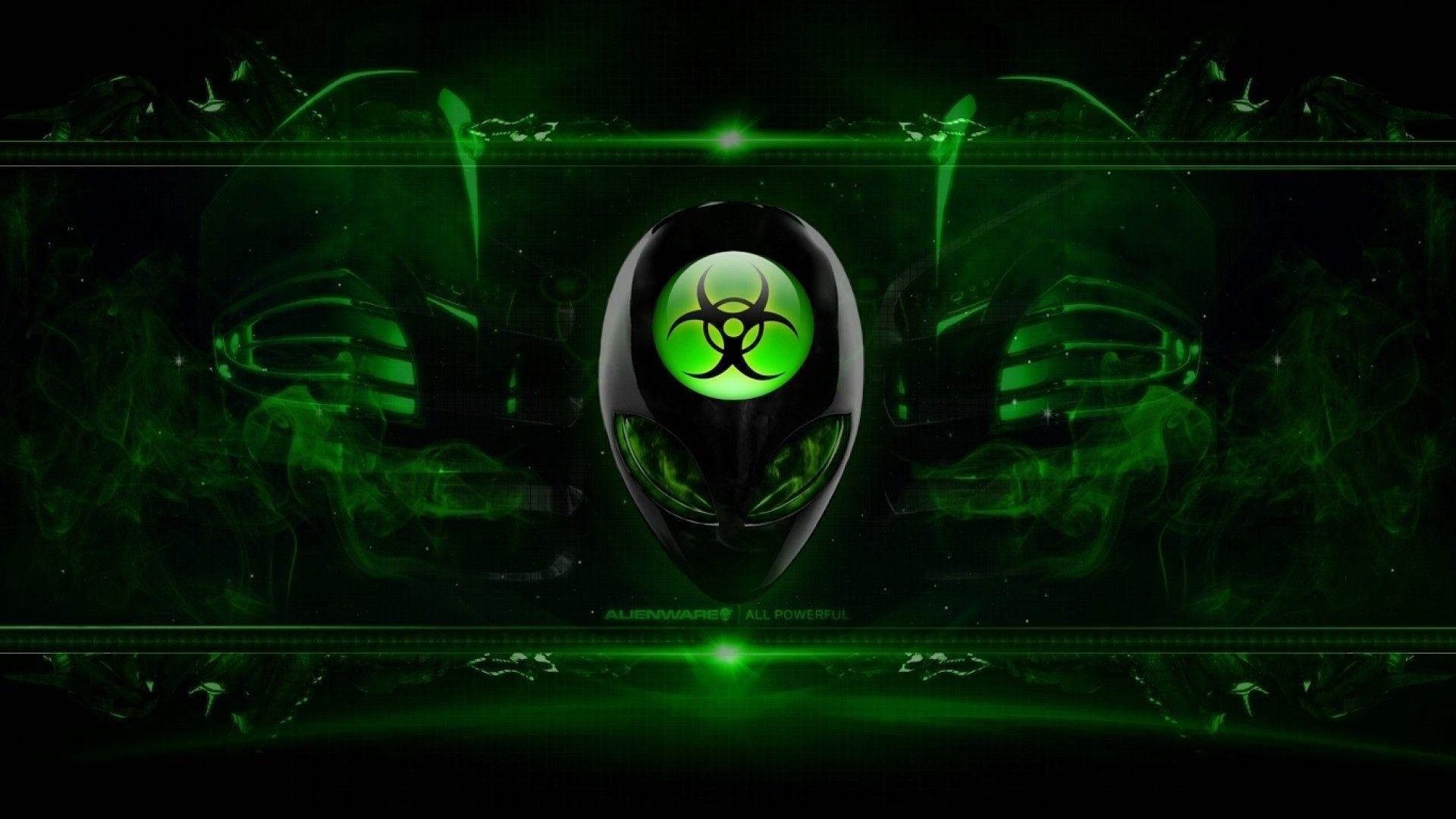 Green Alienware Picture Wallpaper HD Resolution