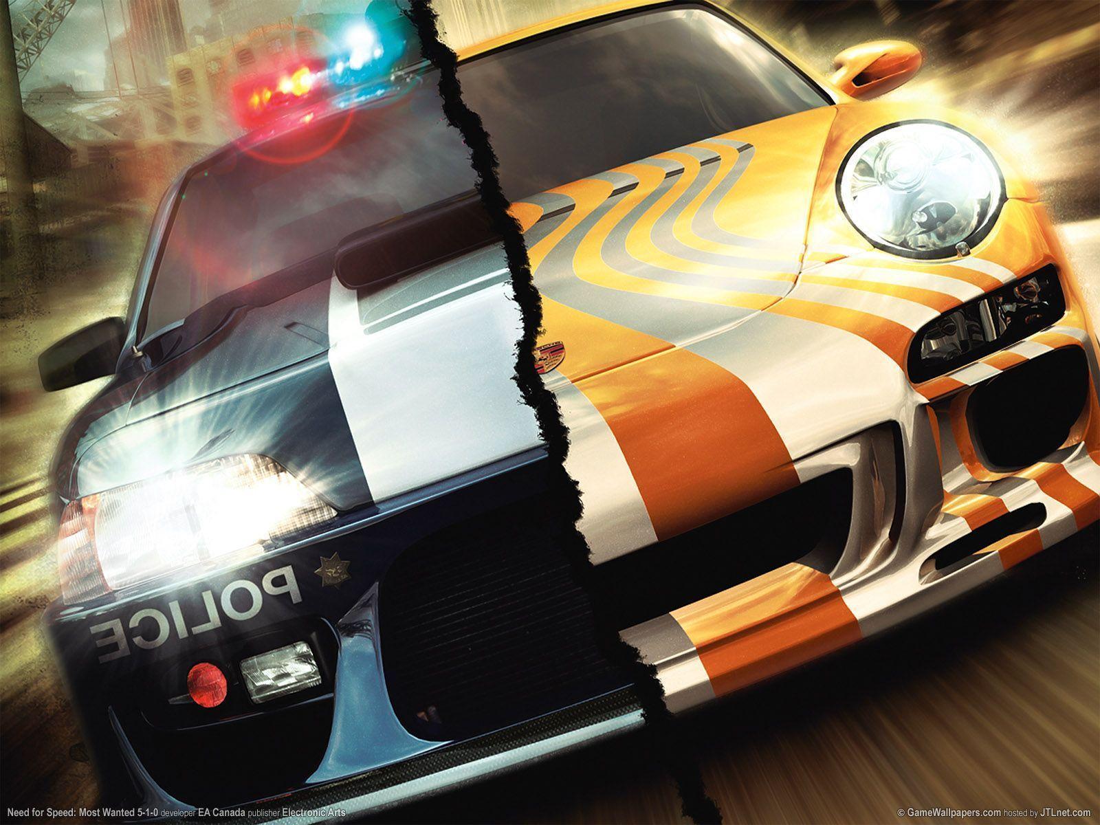 NFS wallpaper: most wanted two car wallpaper
