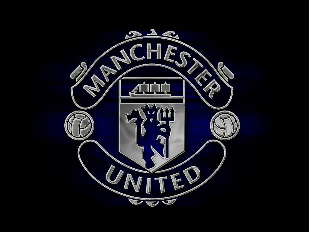 Manchester United Logo Reflection Wallpaper Wallpaper
