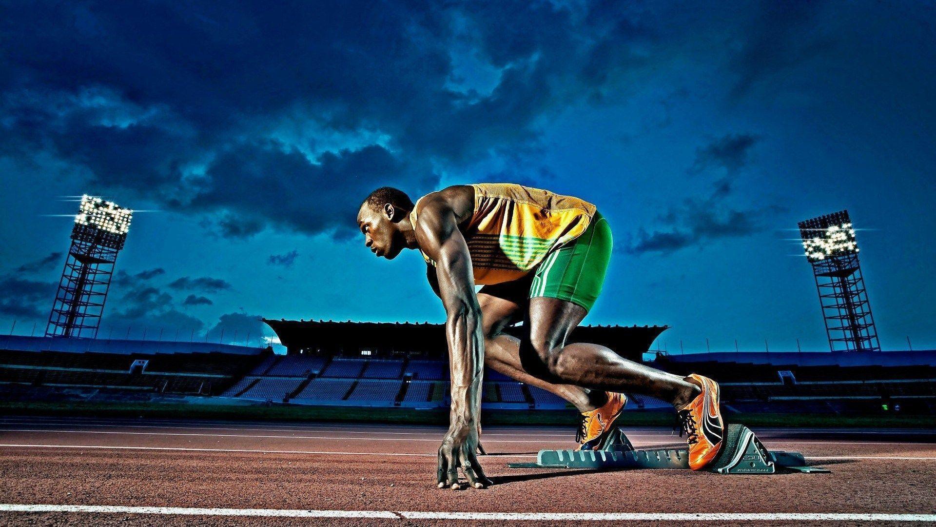 Usain Bolt Jamaican Sprinter Athlete Sport HD Wallpaper