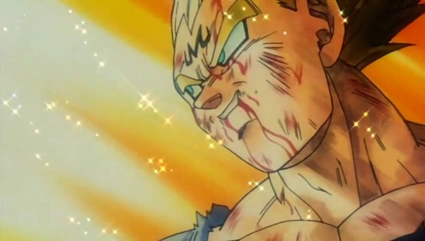 majin vegeta smile