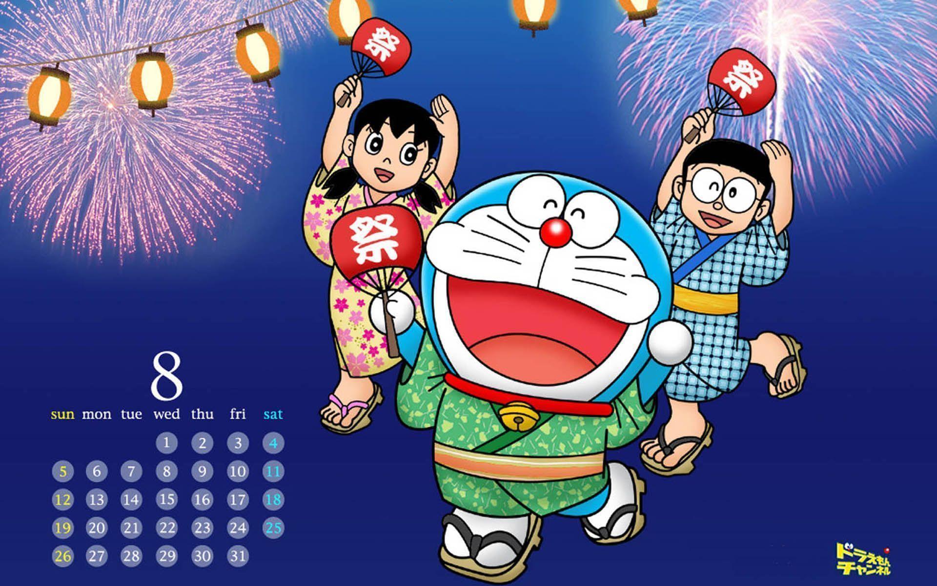 Wallpaper For > Doraemon 3D Wallpaper