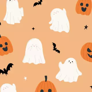 Ghosts and Pumpkins Halloween