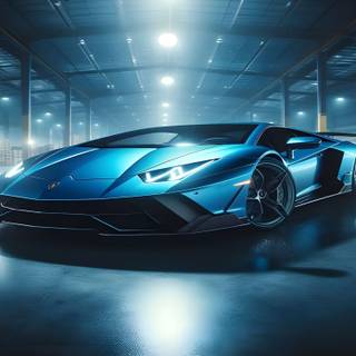 bright blue lamborghini wallpaper 4k