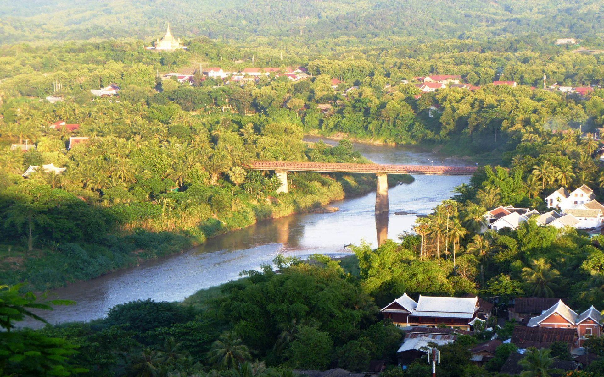 Luang Prabang Landscape Laos Wallpaper