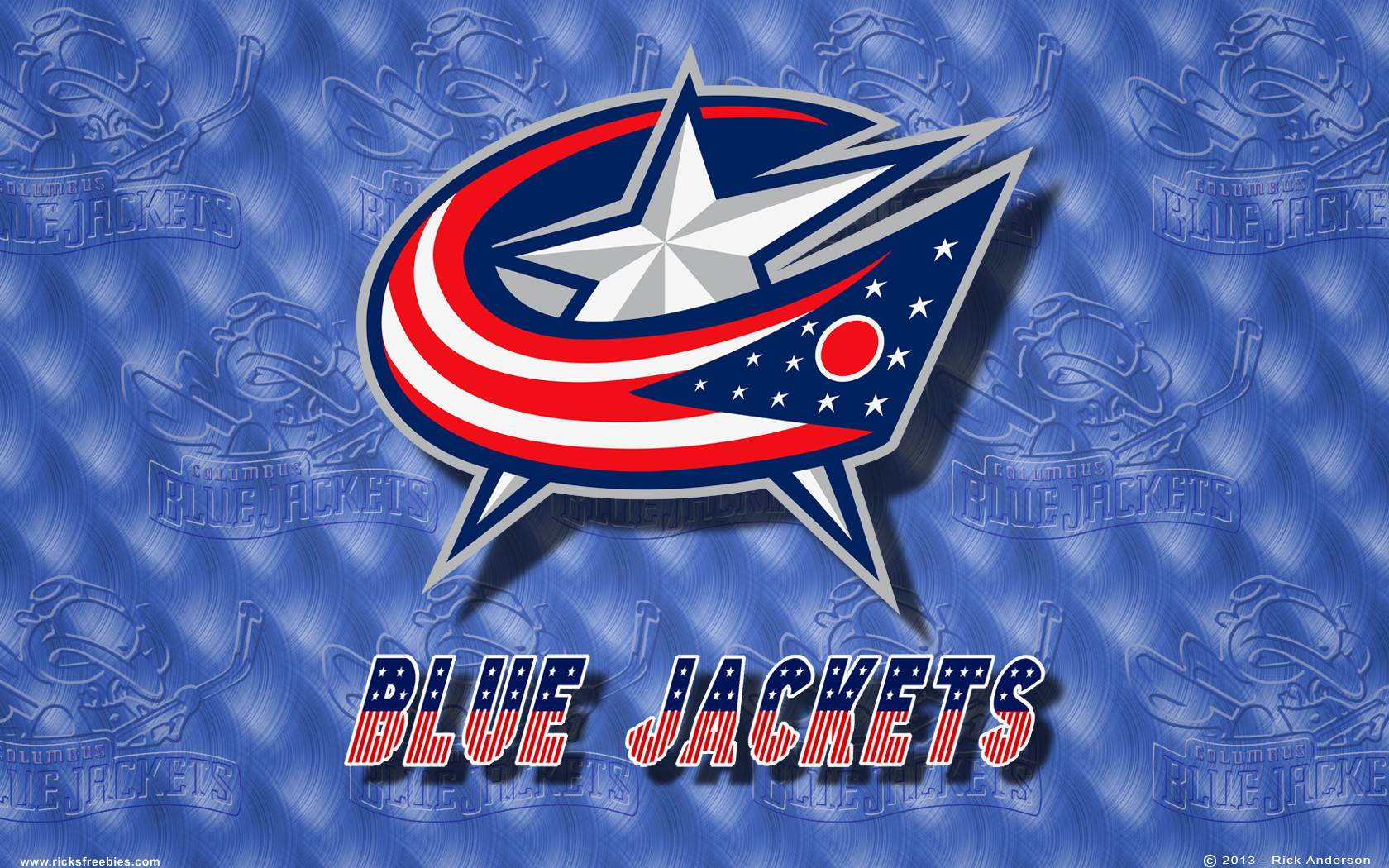 Rick&;s Freebies BLUE JACKETS 1680x1050 Wallpaper