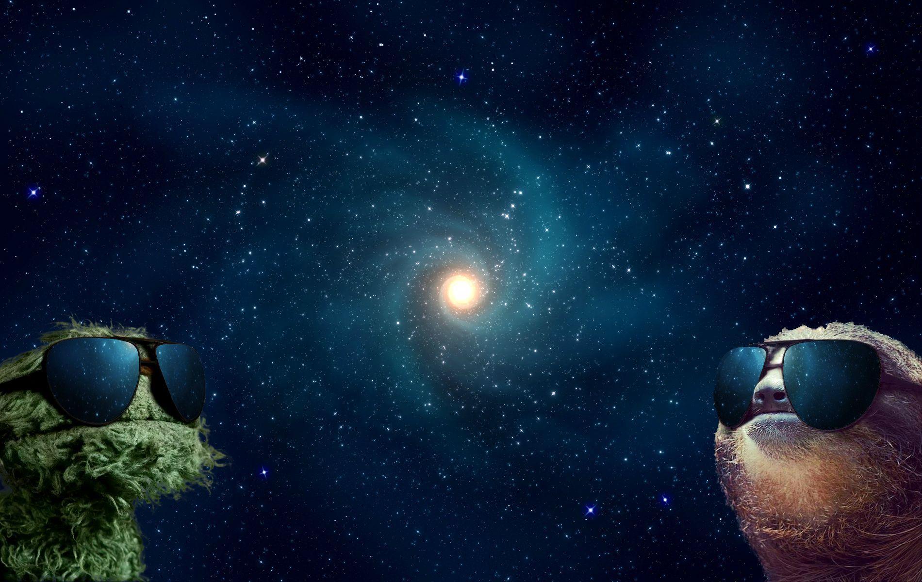 Sloth and Grover in Space HD Wallpaper. Download HD Wallpaper