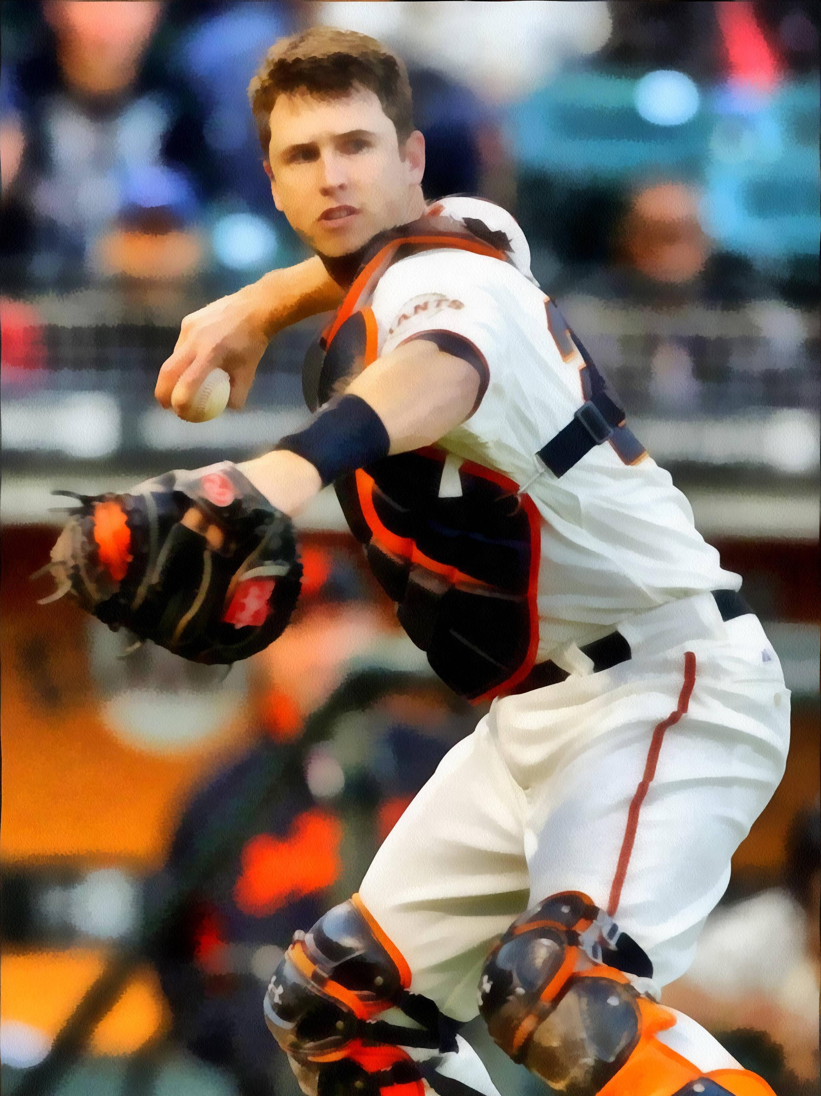 image For > Buster Posey Wallpaper Catching