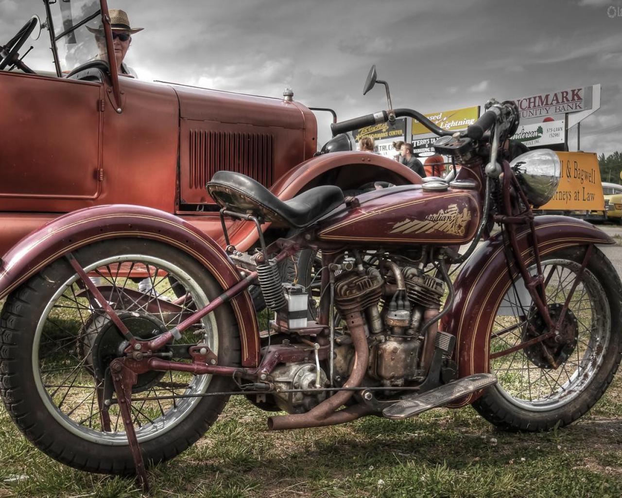 Vintage Indian Motorcycles Wallpaper Widescreen 2 HD Wallpaper