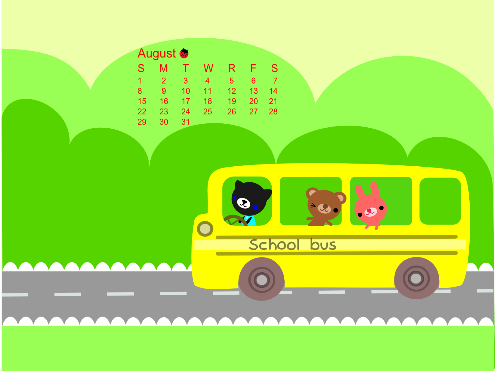 School Bus Wallpaper