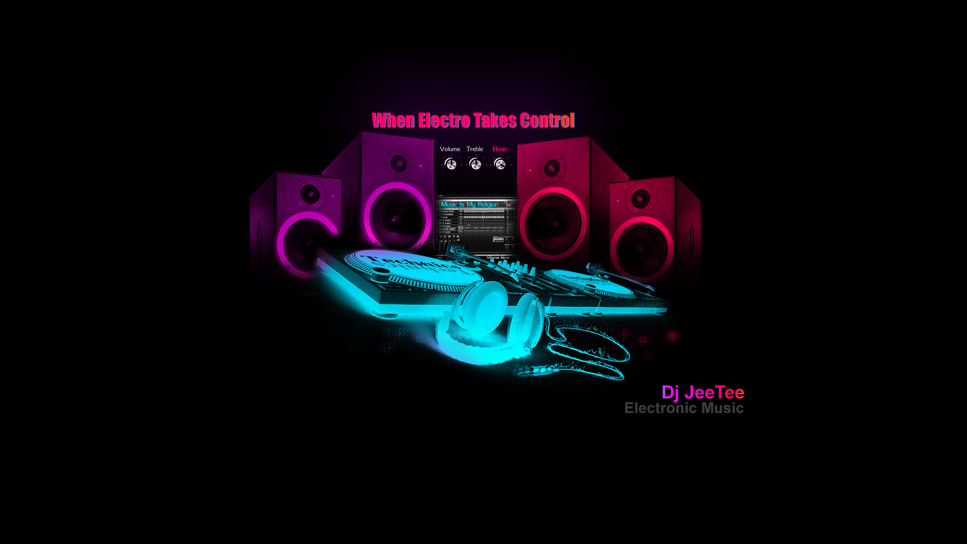 Wallpaper For > I Love Electro House Music Wallpaper