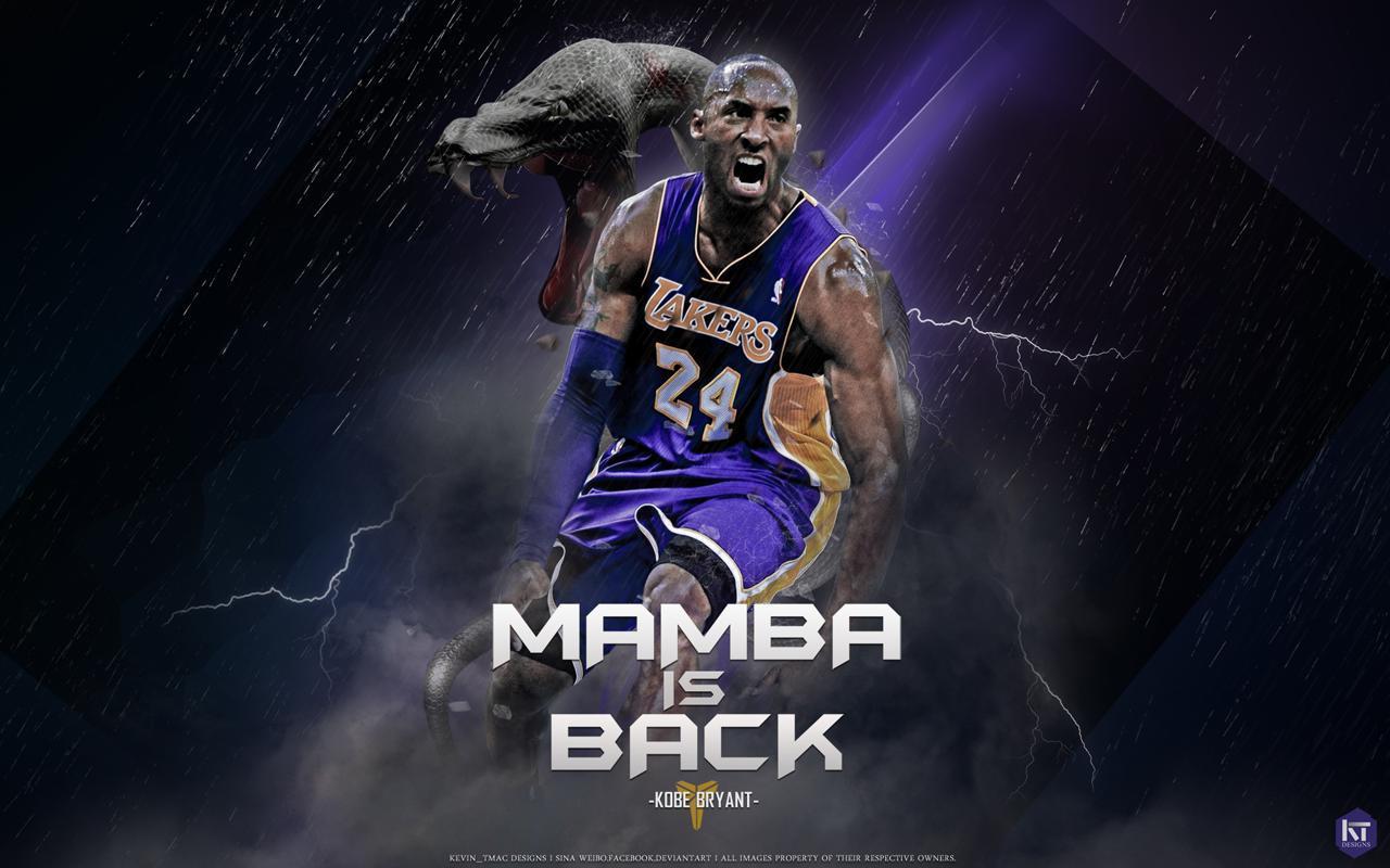 Kobe Bryant Mamba Is Back Wallpaper