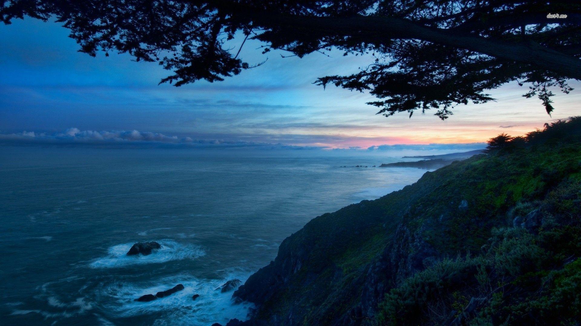 Big Sur at dusk wallpaper wallpaper - #