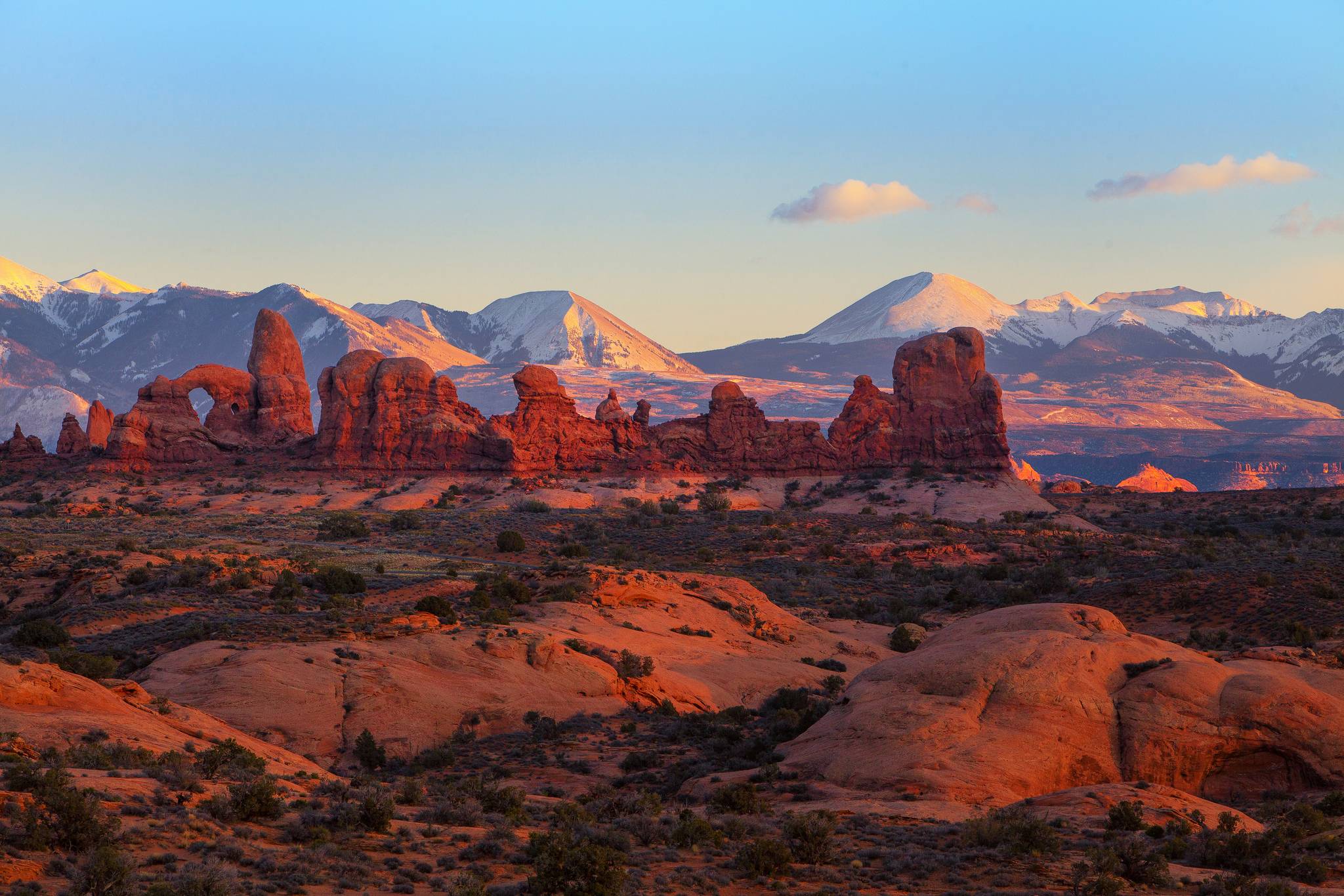 Download wallpaper Utah, Arches National Park, tower arch
