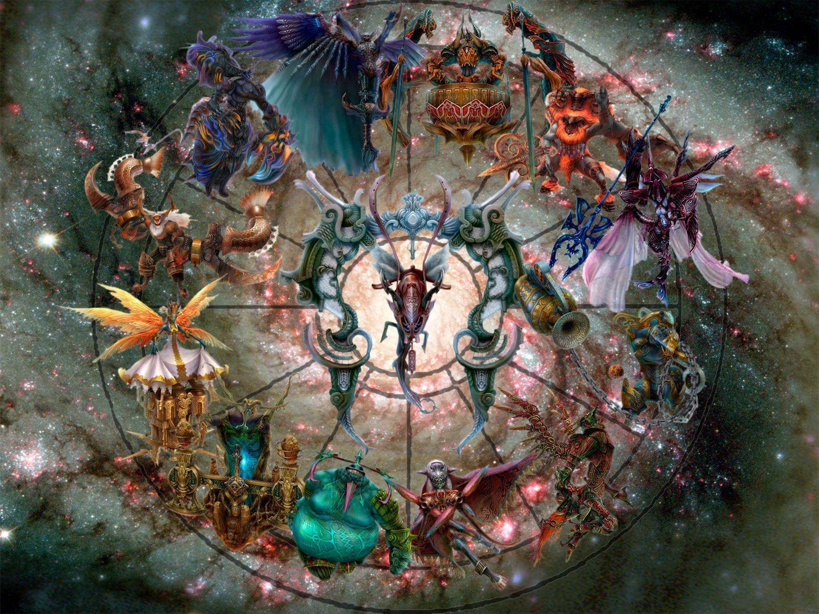 Free Wallpaper Creatures Zodiac Circle wallpaper