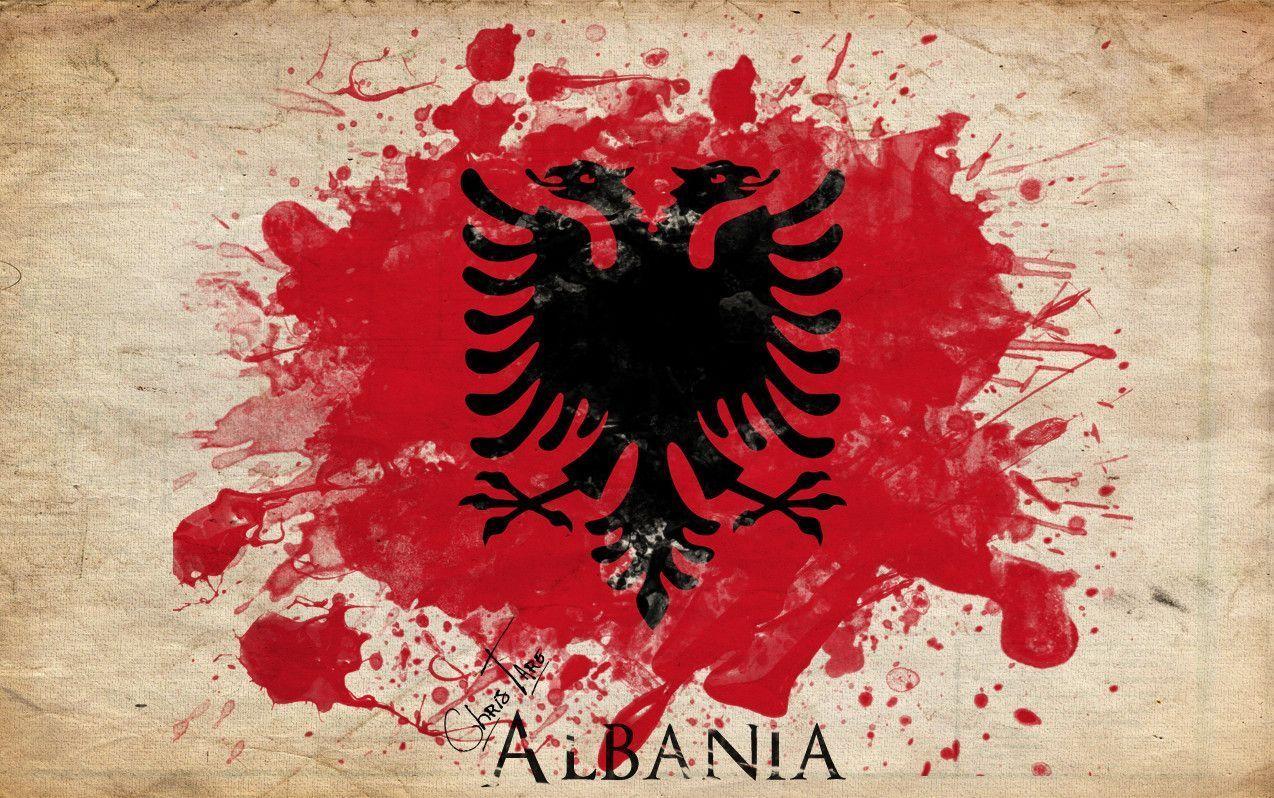 Albanian Flag Wallpaper